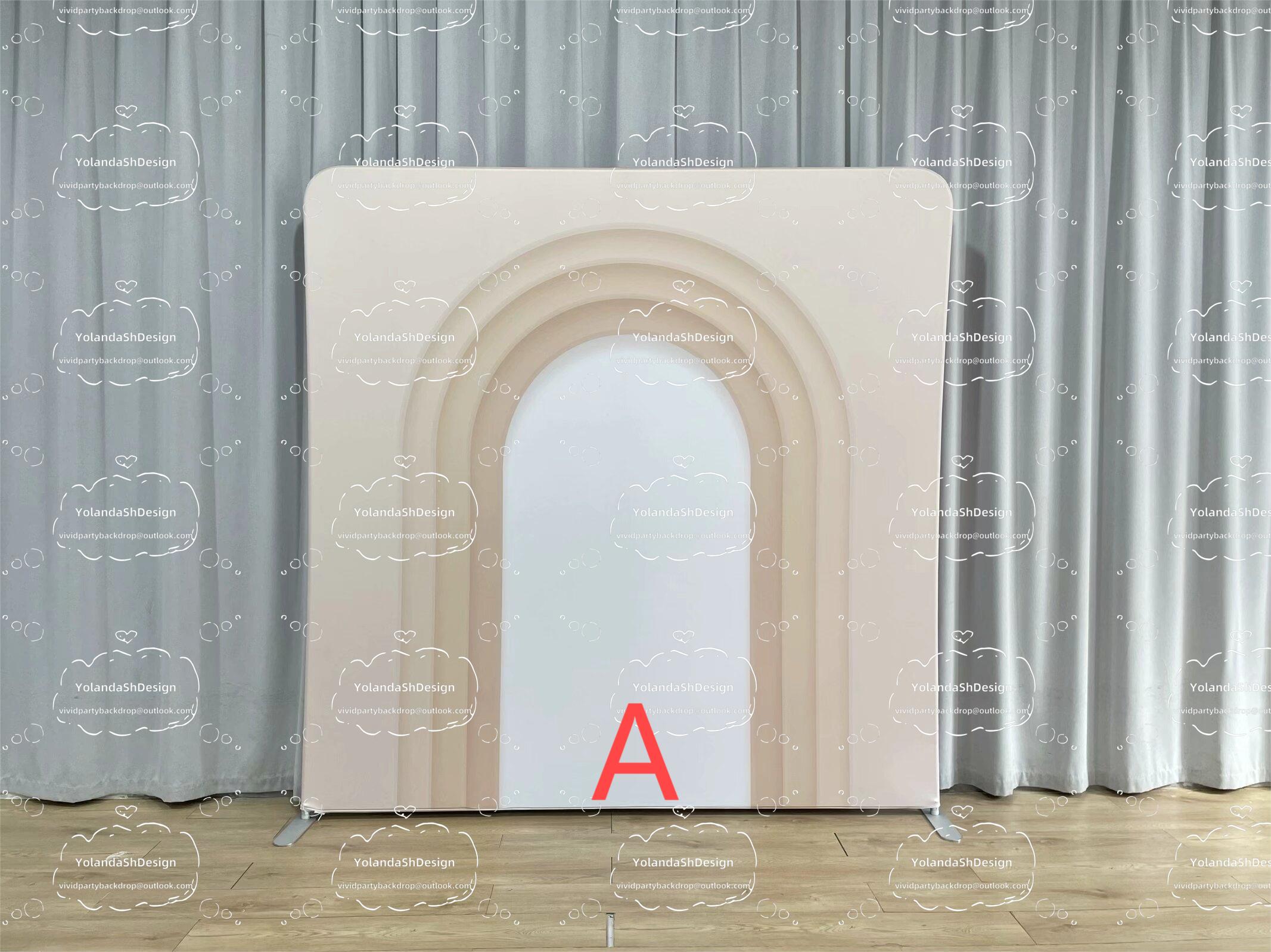 3D Ripple Pattern Photo Booth Backdrop Stand Pillowcase Backdrop Fabric ...