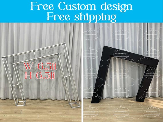 Wedding Arch Cover 6.6x6.6FT Square Arch Backdrop Covers Spandex Fitted Ballo