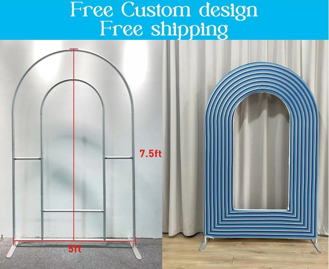 Window Open Arch Wall Stand Frame + Backdrop Cover, Custom Size and ...
