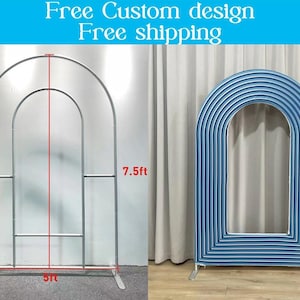 Supporto da parete con arco aperto per finestra + copertura per fondale, dimensioni e colori personalizzati per compleanno, baby shower, matrimonio, festa con cabina fotografica