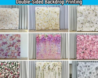 Flower Photo Booth Backdrop Stand Pillowcase Backdrop Fabric Cover Wedding Birthday BabyShower Photography Photo Studio Party Decoration