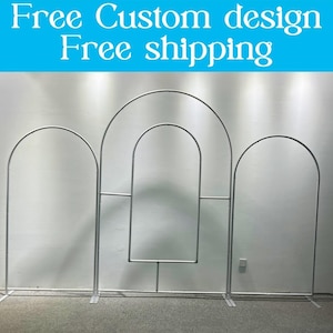 Window Arch Backdrop Open Stand Frame Chiara Wall Fabric Arch Backdrop Cover For Birthday Baby Shower Wedding Photo Booth Photography Party