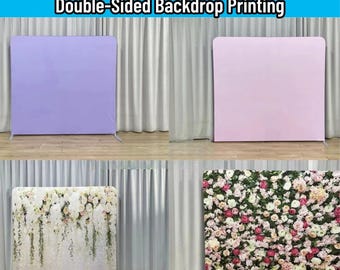 Photo Booth Backdrop Stand Flower Wall Pillowcase Backdrop Solid Color Fabric Cover Wedding Birthday BabyShower Photography Photo Studio