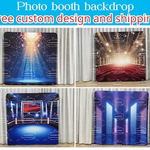 Stage Light Spotlight Scene Photo Booth Stand Backdrop Pillowcase Fabric Cover Backdrop Wedding Birthday BabyShower Photography Photo Studio