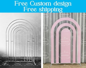 Rainbow Arch Backdrop Stand Chiara Wall Backdrop Photo Booth Photograpghy Background Baby Shower, Wedding, Birthday Photo Booth Party Decor