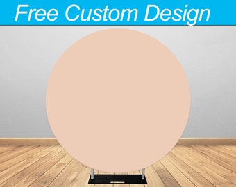 Free Custom Round Arch Backdrop Cover, Circle Fabric Background Design for Photography, Wedding, Party, Baby shower.