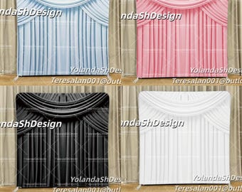 Silk Curtain Pillowcase Backdrop Cover Backdrop Stand Drape Backdrops  Wedding Birthday Baby Shower Photo Booth Backdrop Party Decoration