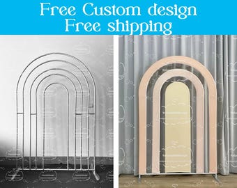 Rainbow Arch Backdrop Stand Chiara Wall Backdrop Photo Booth Photograpghy Background Baby Shower, Wedding, Birthday Photo Booth Party Decor