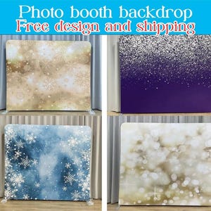 Personalized PhotoBooth Backdrop Stand Sparkle Glitter Pillowcase Backdrop Fabric Cover Wedding Birthday BabyShower Photography Photo Studio