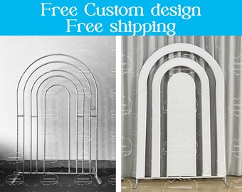 Rainbow Arch Backdrop Stand Chiara Wall Backdrop Photo Booth Photograpghy Background Baby Shower, Wedding, Birthday Photo Booth Party Decor