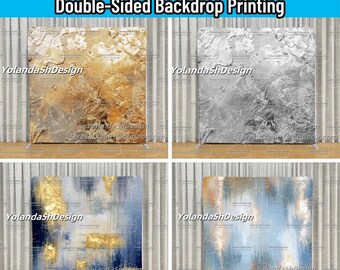 Gold Silver Marble Photo Booth Backdrop Stand Painting Pillowcase Backdrop Fabric Cover Wedding Birthday BabyShower Photography Photo Studio