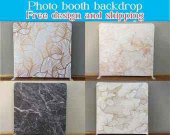 Marble Photo Booth Backdrop Party Stand Pillowcase Backdrop Fabric Cover Wedding Birthday BabyShower Photography Photo Studio