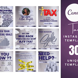 Tax Flyer, Tax Prep Service Flyer, DIY Tax Flyer, Tax Season, Tax Social media flyer, Canva Flyer, Tax preparation