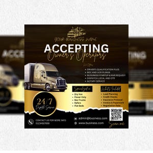 Trucking Flyer, Freight Dispatching, Dispatching Flyer, Trucking Business, logistics Flyer, Truck Flyer, Box Truck Flyer, Dispatcher Flyer