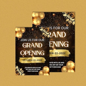 Grand opening flyer for digital download, DIY editable flyer, Lash Flyer, Shopping flyer, Grand opening invitation, Canva flyer template
