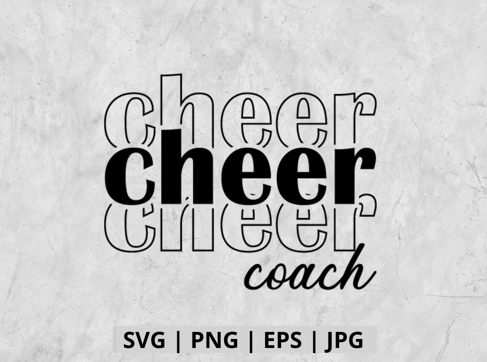 Cheer Coach Svg Cricut File for Digital Download, Cheerleader Coach Svg