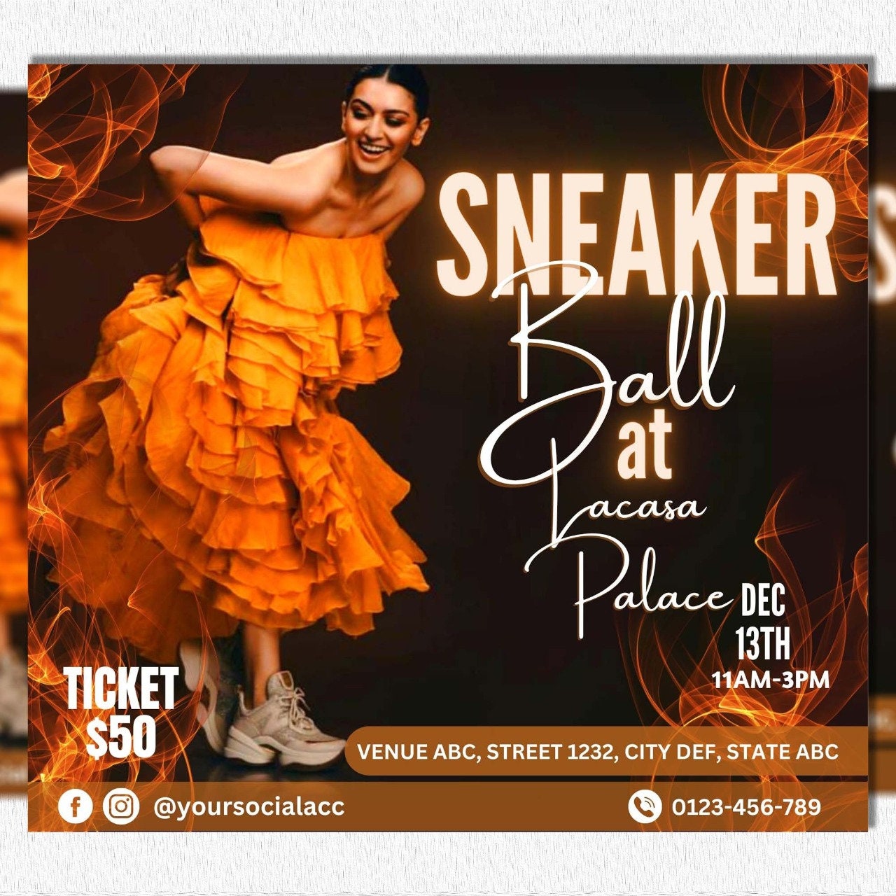 Sneaker Ball Flyer, Sneaker Ball Gala, Sneaker Ball Invite, Sneaker