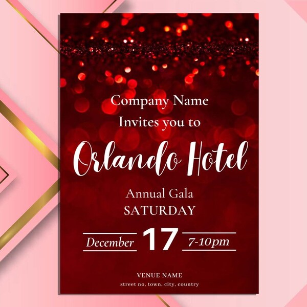 Custom Gala Invitation Etsy