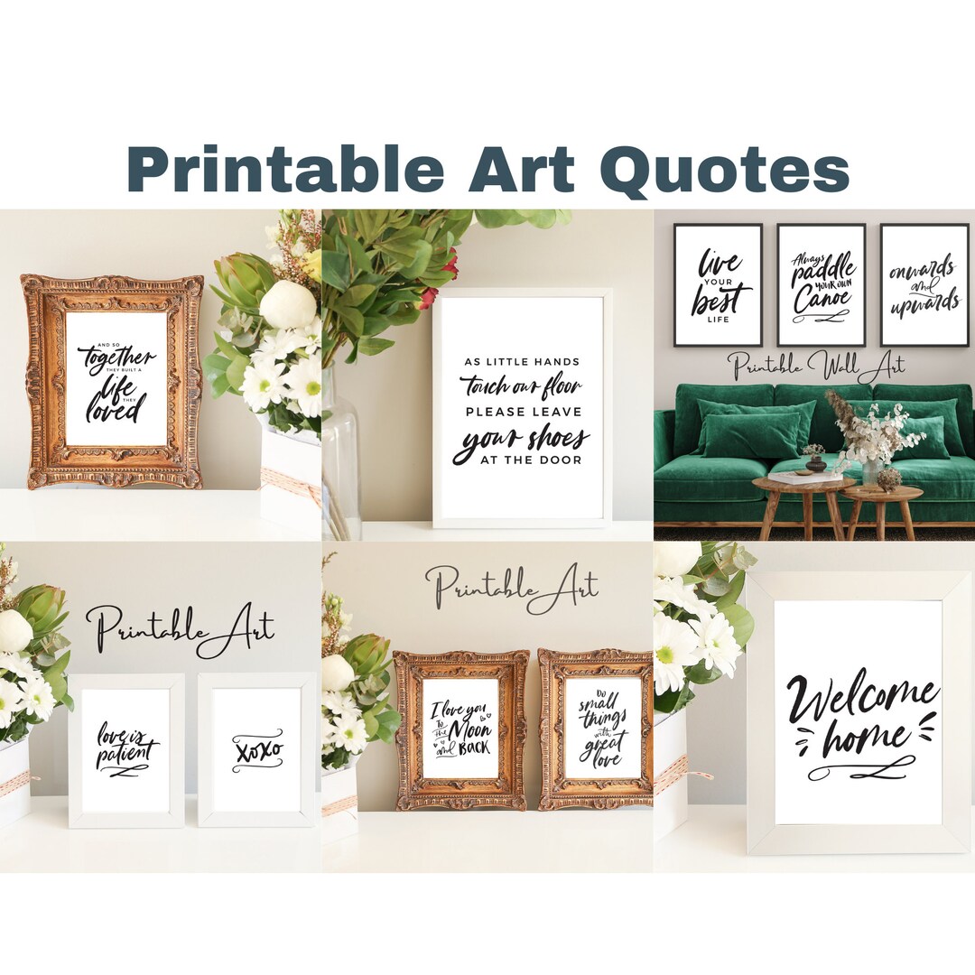 Printable Wall Art Quotes Set of 10 INSTANT DOWNLOAD - Etsy