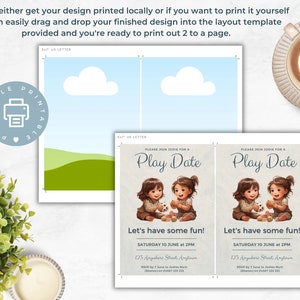 Printable Playdate Invitation Template, Play Date Invite, Let's Have ...