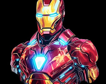 Iron man superhero sticker