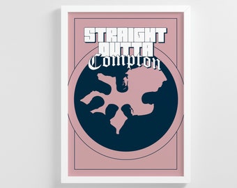 NWA, Original, Old school, Hip Hop, Rap, Dr Dre, Retro, Premium Gilclee Print, Pop culture, Gift, Home Decor, Wall Art, Poster