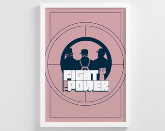 Public Enemy, Fight the Power, Original, Old school, Hip Hop, Rap, 90's, Retro, Premium Gilclee Print, Pop culture, Gift, Wall Art, Poster