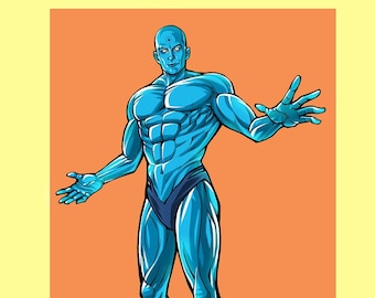 Dr. Manhattan (signed mini print）