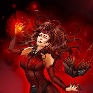 Scarlet Witch (Signed Poster Fanart Print)