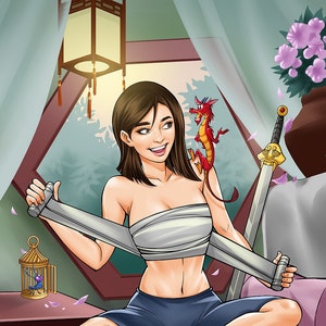 Hua MuLan (Artist Signed Poster Fanart Print)