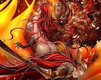 Elden Ring Malenia (Signed Poster Fanart Print)