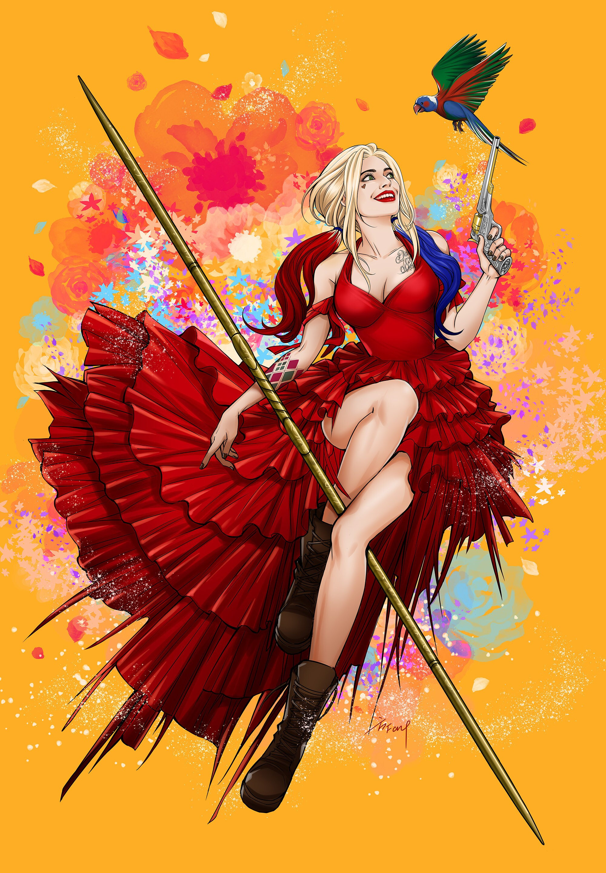 Harley Quinn (Signed Poster Fanart Print)