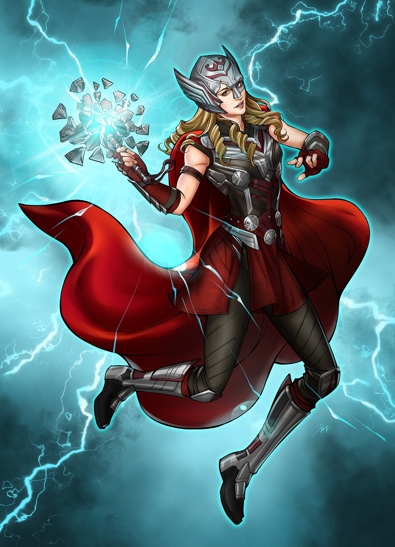 Jane Foster: the Mighty Thor (signed Poster Fanart Print) - Etsy