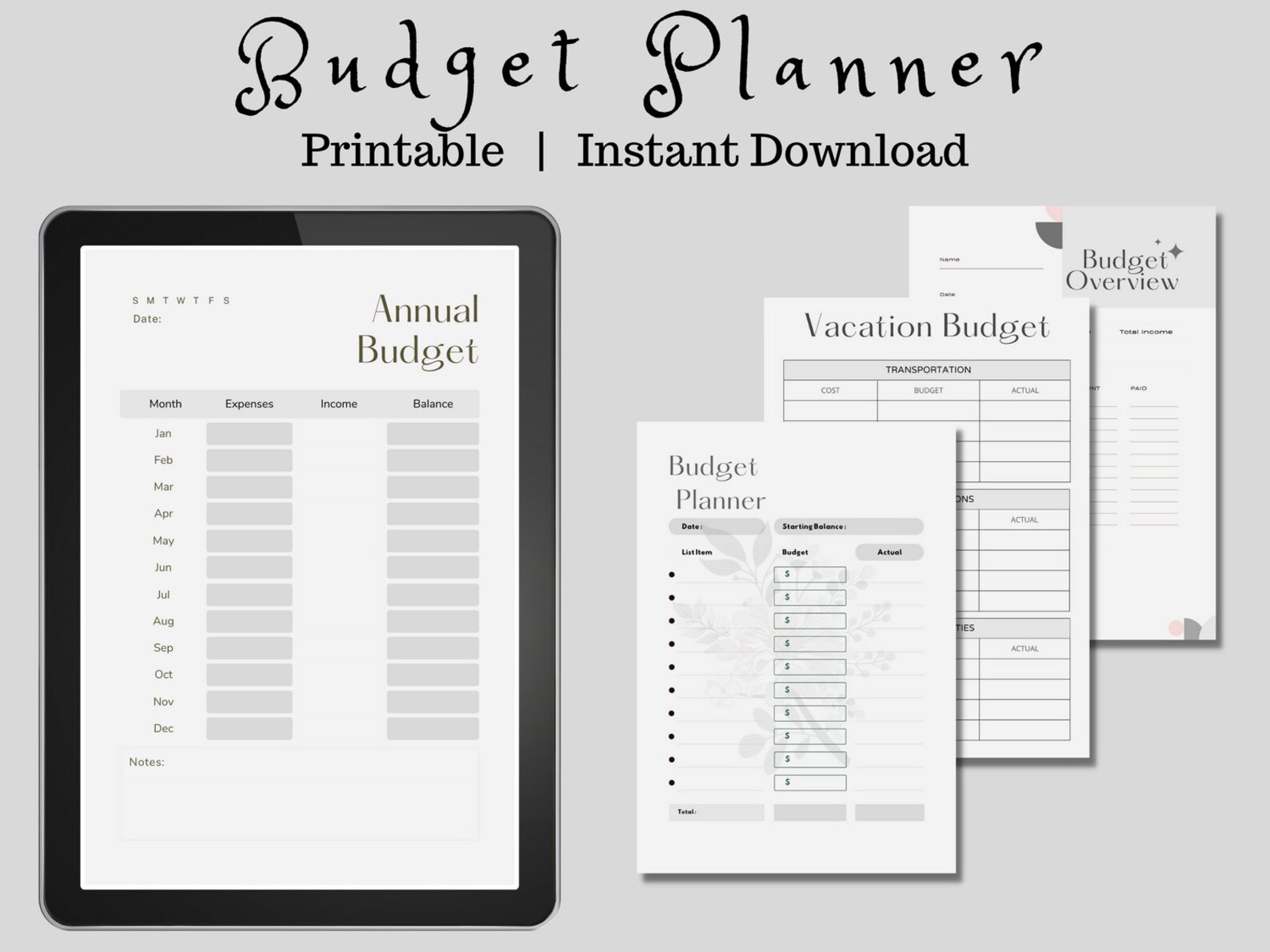 Printable Budget Planner Bundle Budget Planner Kit Weekly Budget printable-budget-planner-bundle-budget-planner-kit-weekly-budget