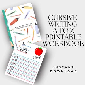 Cursive Writing Workbook: Alphabet Tracing Practice for Kids (PDF Download)