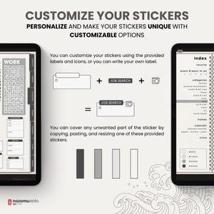 Ultimate Digital Stickers Stickerbook Widget NozomuNoto Japanese Multipurpose Minimalist Calendar ADHD Bullet Journal png Goodnotes Notability Android Tablet iPad finance work study travel health Noteshelf Samsung Xodo