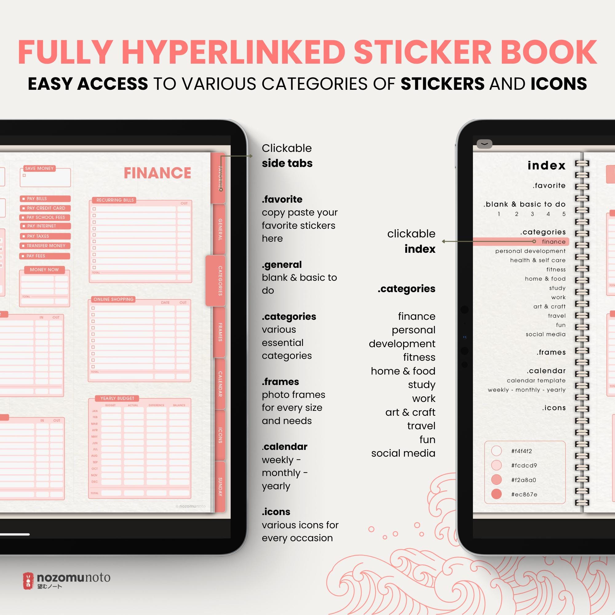 Ultimate Digital Sticker Book Widget Goodnotes Planner Companion Icon ...