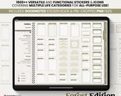 Ultimate Digital Sticker Book Widget Goodnotes Planner Companion Icon Work Study Travel ADHD Minimalist Journal Hyperlinked