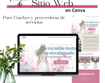 Canva Sales Page Template | Coaching Website | Website Theme | Instant Download | Sales Funnel | Course Sales Page | Network Marketing Web