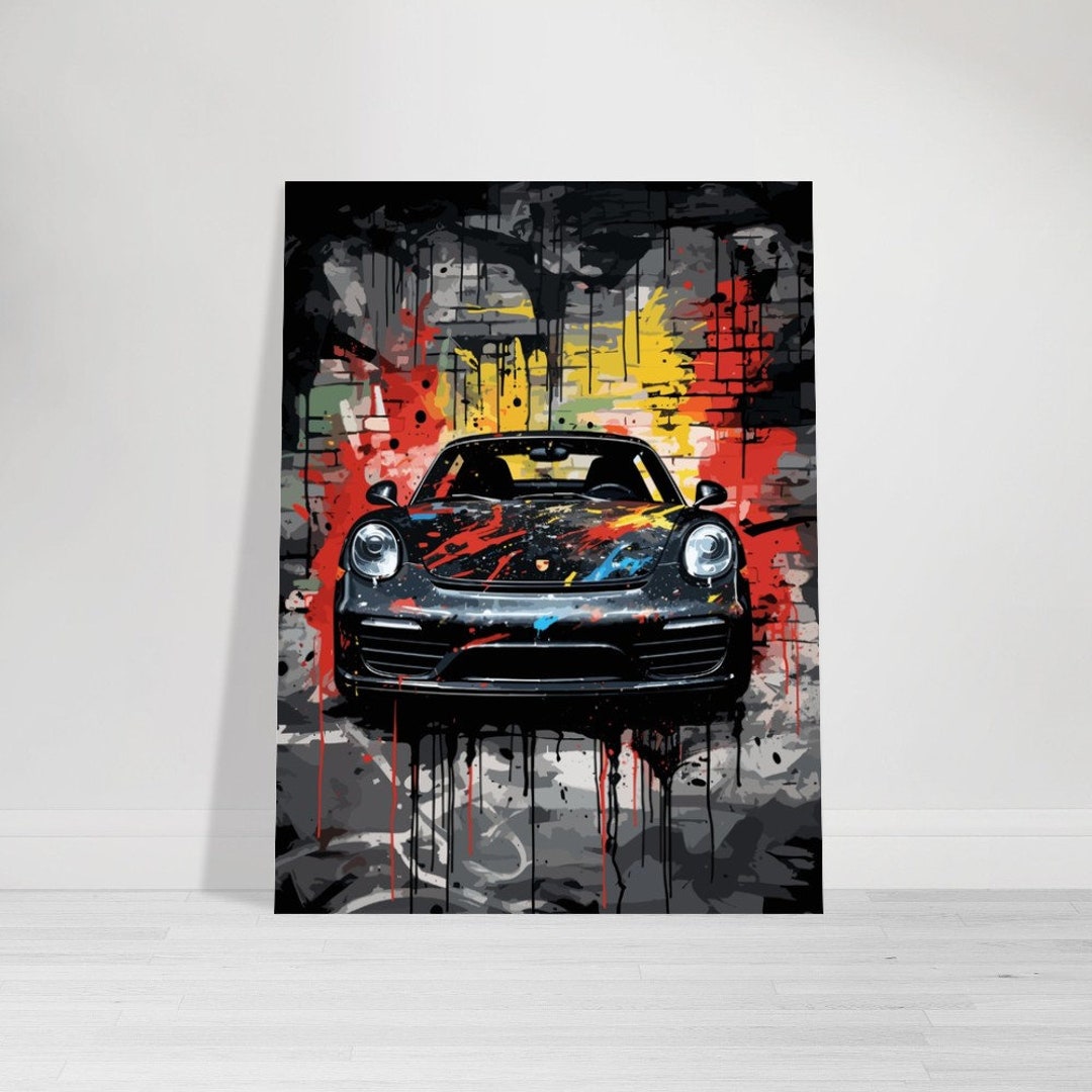 Carrera GT Poster Grafitti Car Photo Art Print Etsy