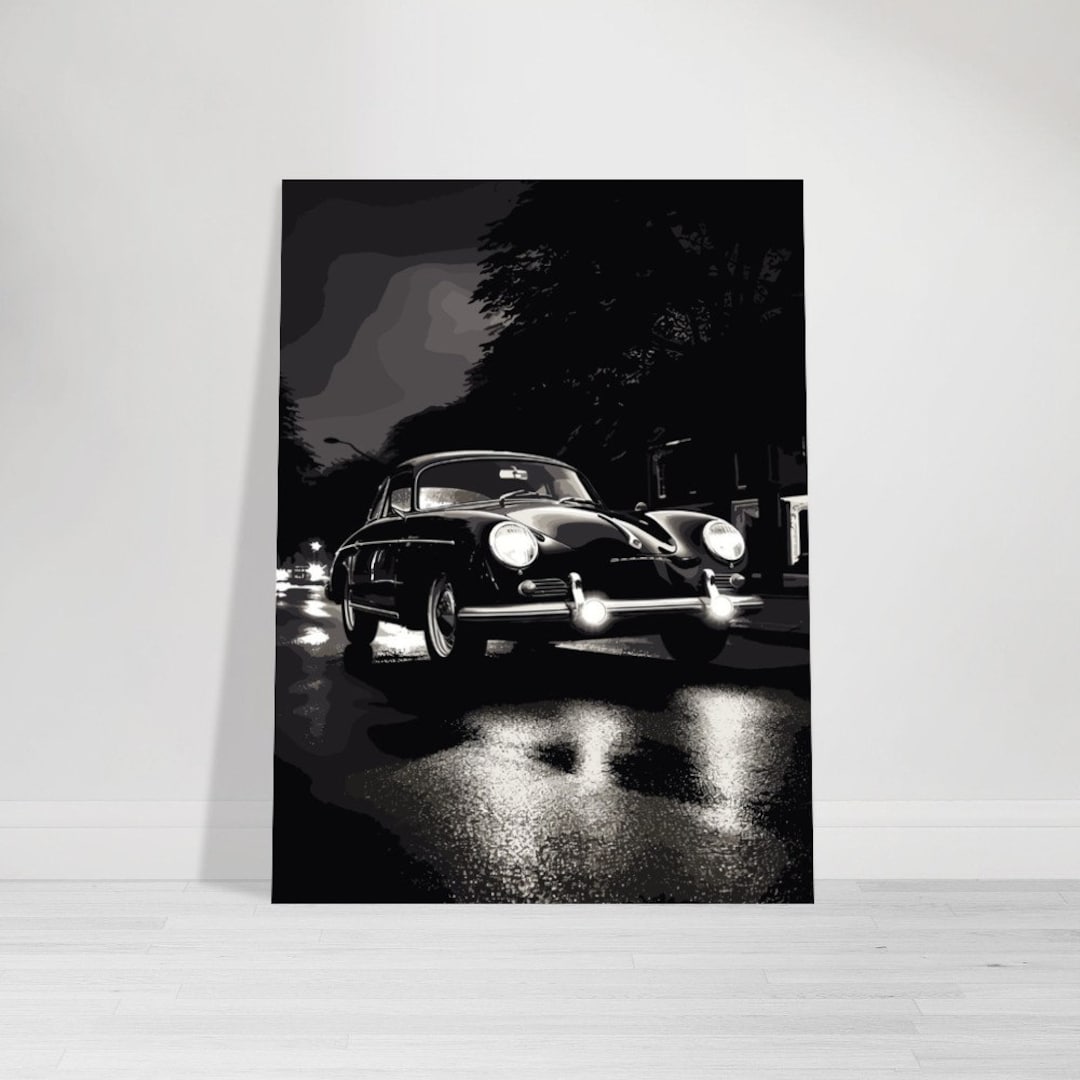 Speedster Poster Black and White Car Photography Etsy