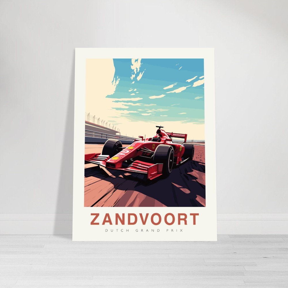 Zandvoort Poster dutch Grand Prix Print f1 Race Track - Etsy