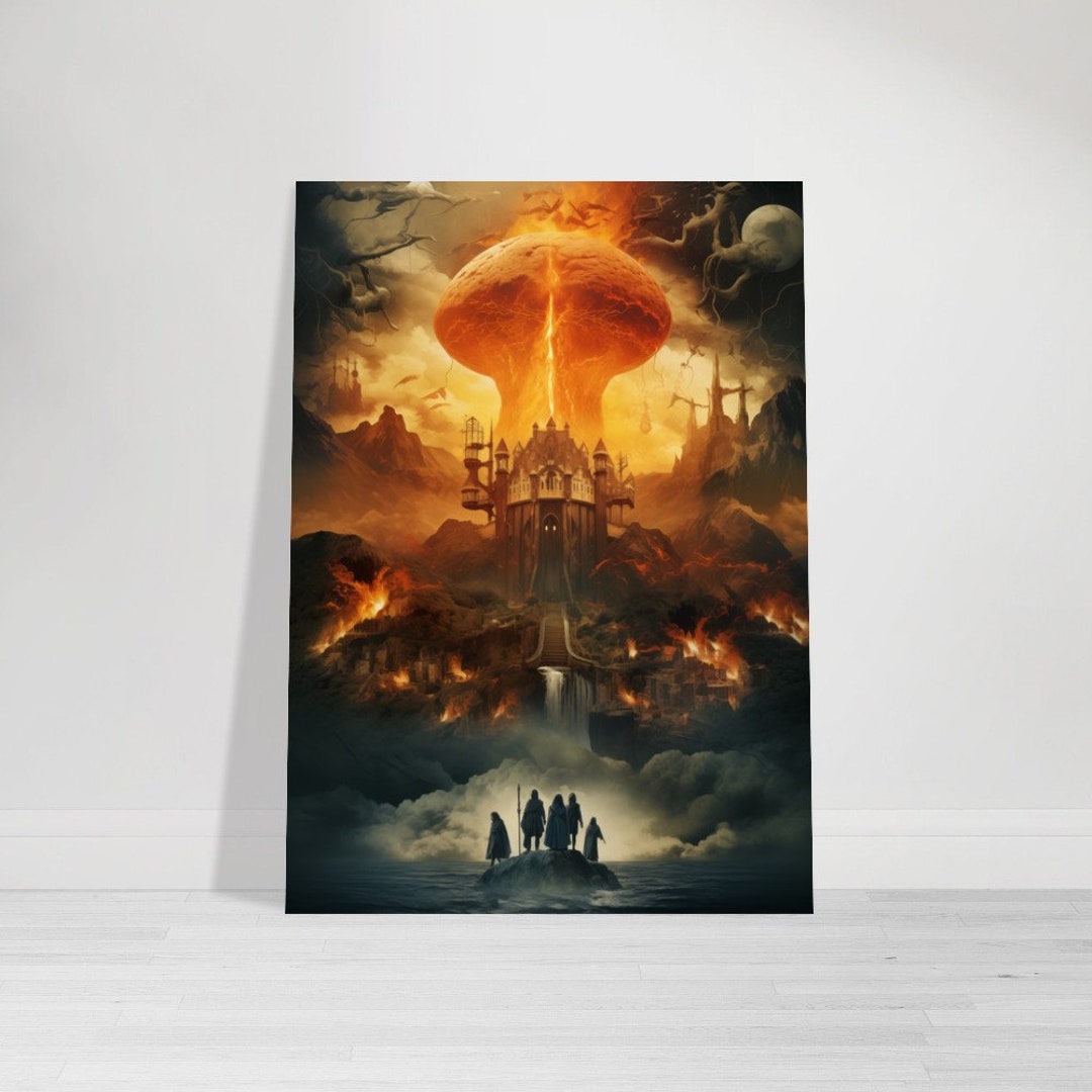 Middle Earth Poster, LOTR Wall Art, Fantasy Print, Unique Gift for LOTR