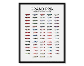 F1 World Champions Poster