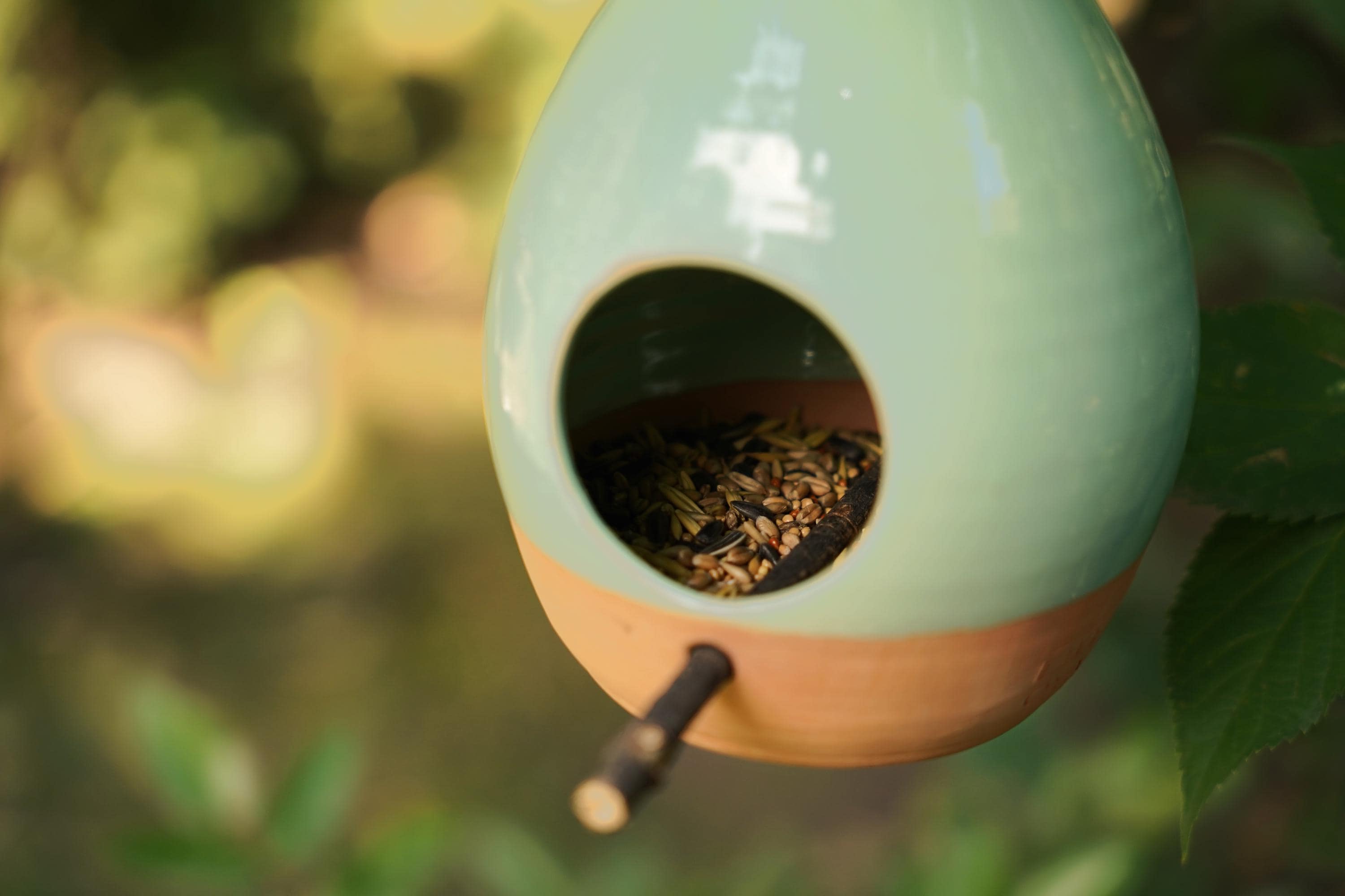 OFFER - Bird Feeder | Clay Bird House | Pottery Bird House | Drop bird house | Wild bird feeders | Clay bird feeder | For Winter