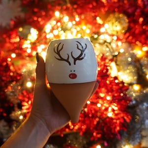 Rudolf Reindeer Olla Limited Edition, 35 cl Capacity, Self Watering Can, Plant Globe, Plant Watering System, Indoor Plant Watering