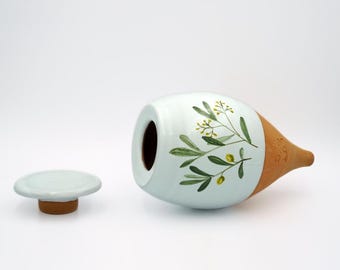 Pot d'arrosage automatique en argile fait main: edición de té Plant Olla (35 cl)