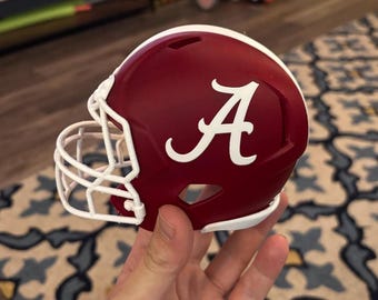 Custom Logo Football Helmet | High School Decal | Personalized Name | Fantasy Football Trophy