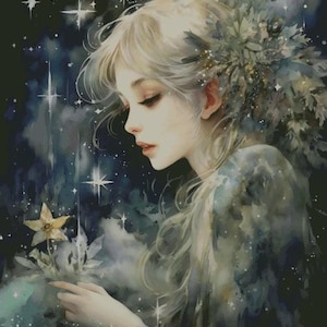 Forest Fairy - Full Coverage Cross Stitch Pattern PDF