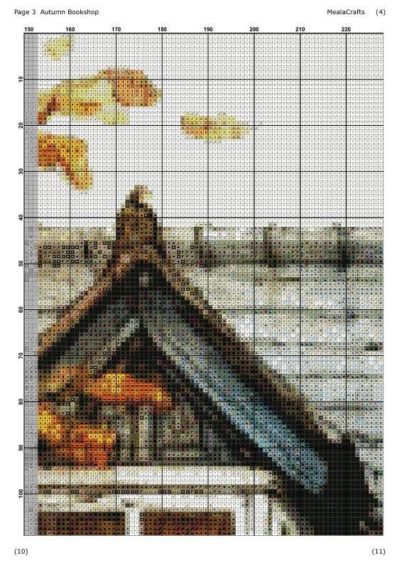 Autumn Bookshop - Full Coverage Cross Stitch Pattern PDF - Etsy